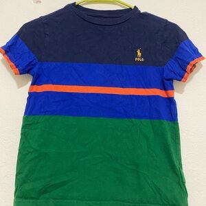 Polo by Ralph Lauren Kids Tee in Navy, Blue, and Green